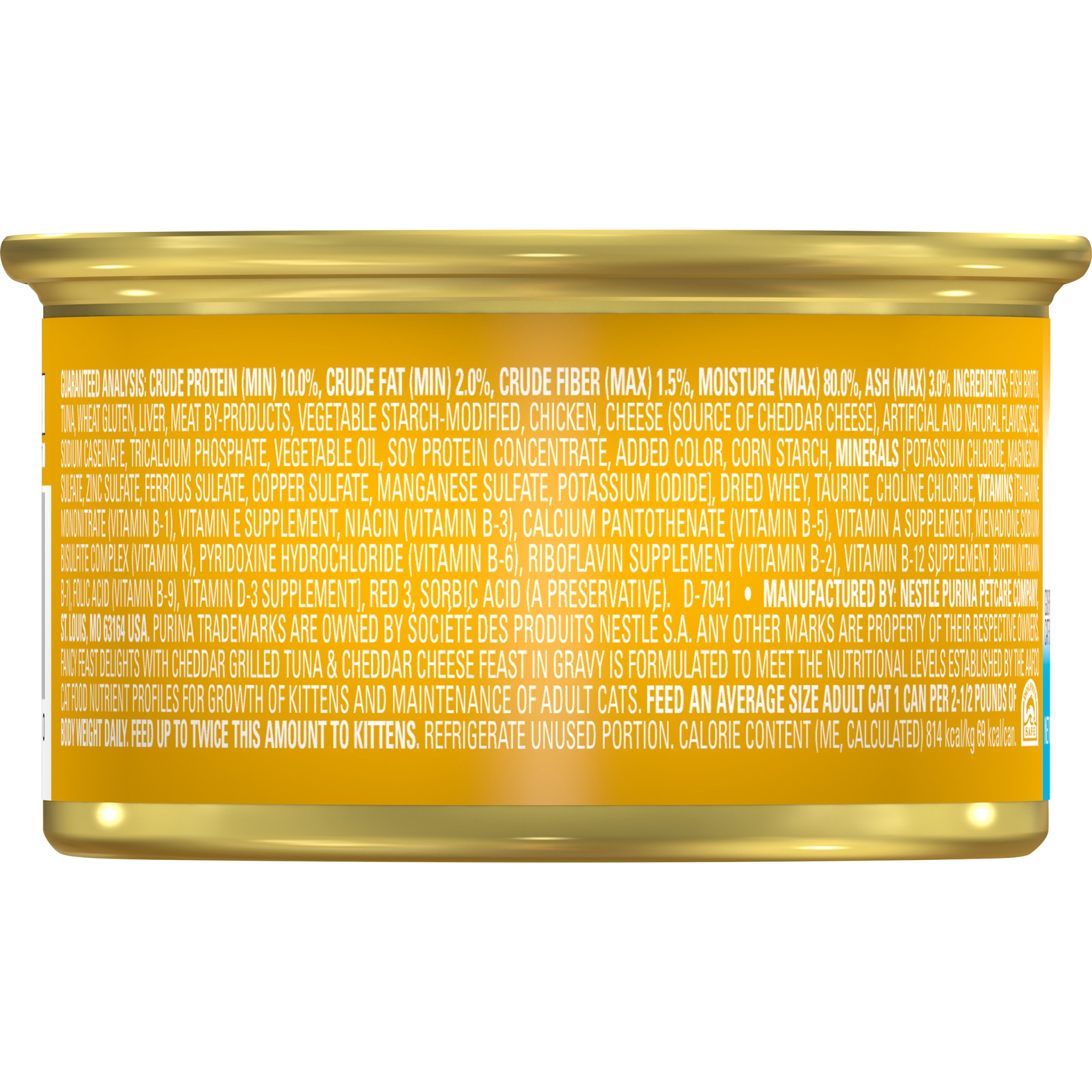 slide 3 of 5, Fancy Feast Purina Fancy Feast Delights with Cheddar Grilled Gourmet Wet Cat Food Tuna & Cheddar Cheese Feast In Gravy - 3oz, 3 oz