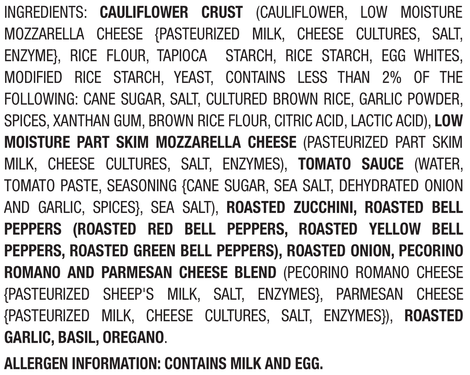 slide 3 of 4, Milton's Pizza, Cauliflower Crust, Roasted Vegetable, Thin & Crispy, 11 oz