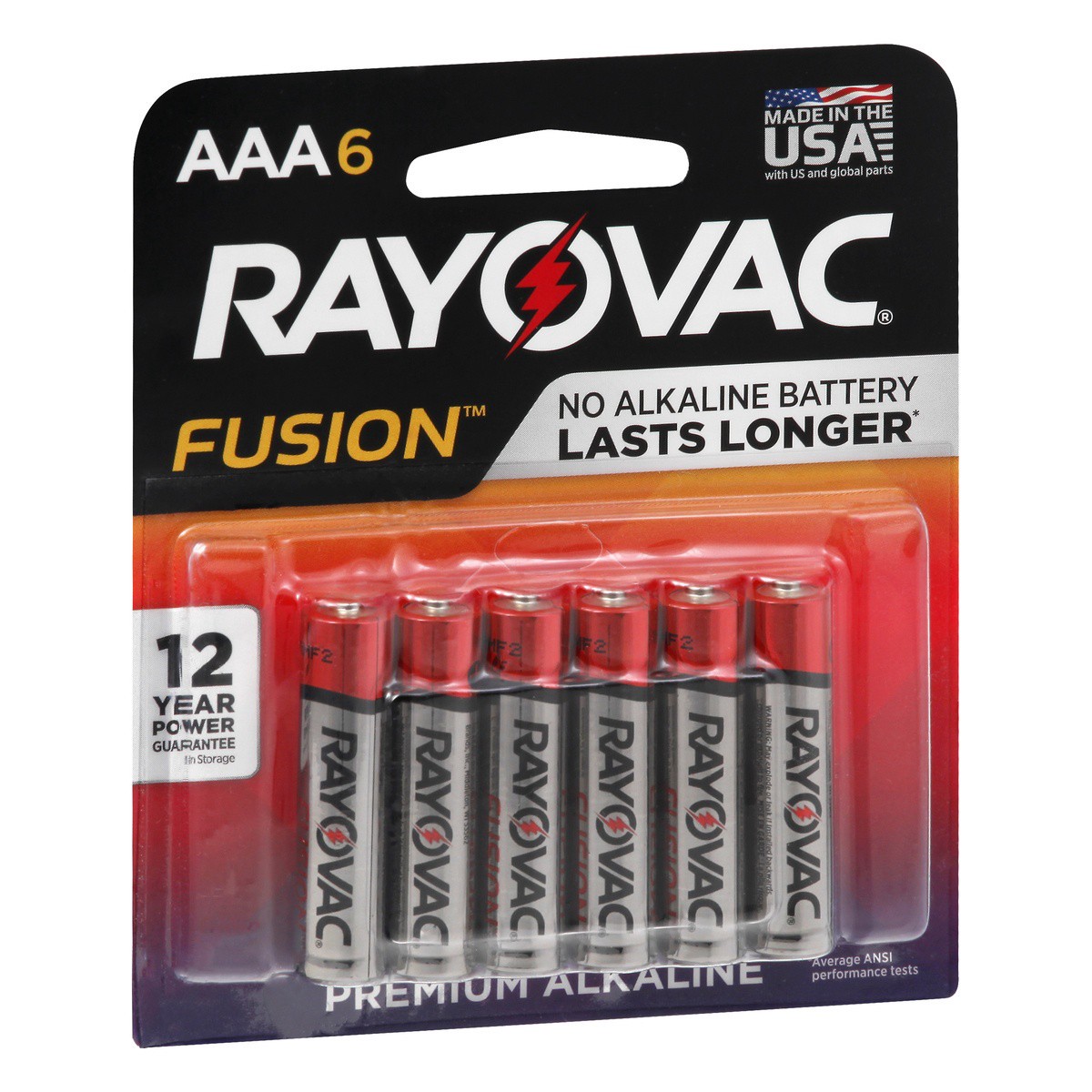 slide 2 of 9, Rayovac Fusion AAA Batteries (6 Pack), Triple A Alkaline Batteries, 6 ct