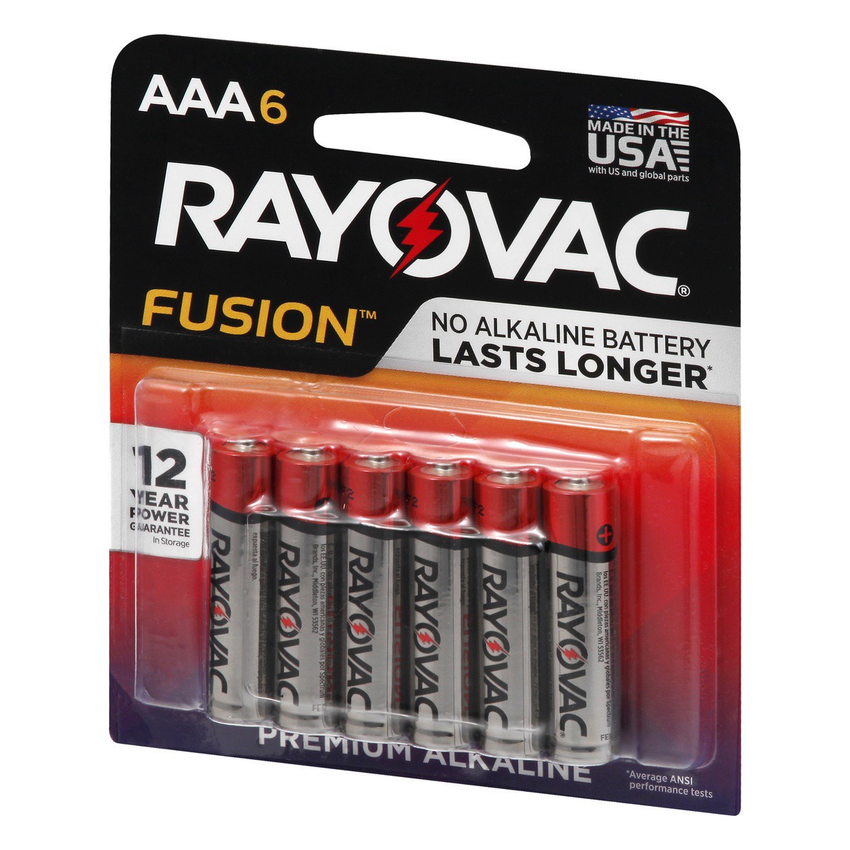 slide 3 of 9, Rayovac Fusion AAA Batteries (6 Pack), Triple A Alkaline Batteries, 6 ct