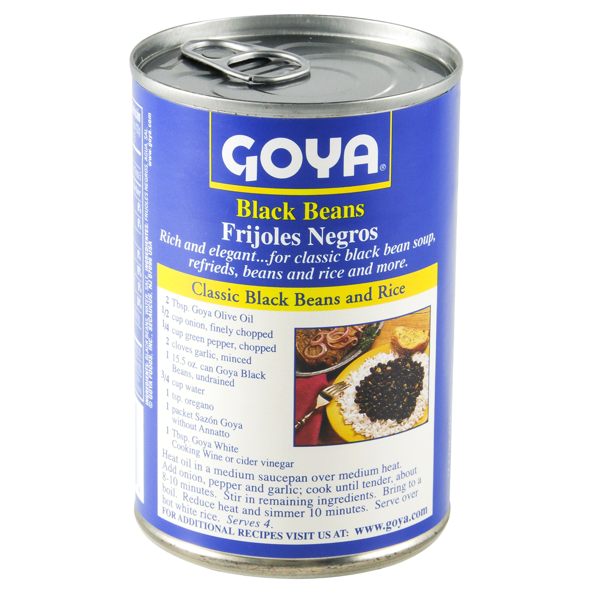 slide 3 of 7, Goya Black Beans, 15.5 oz