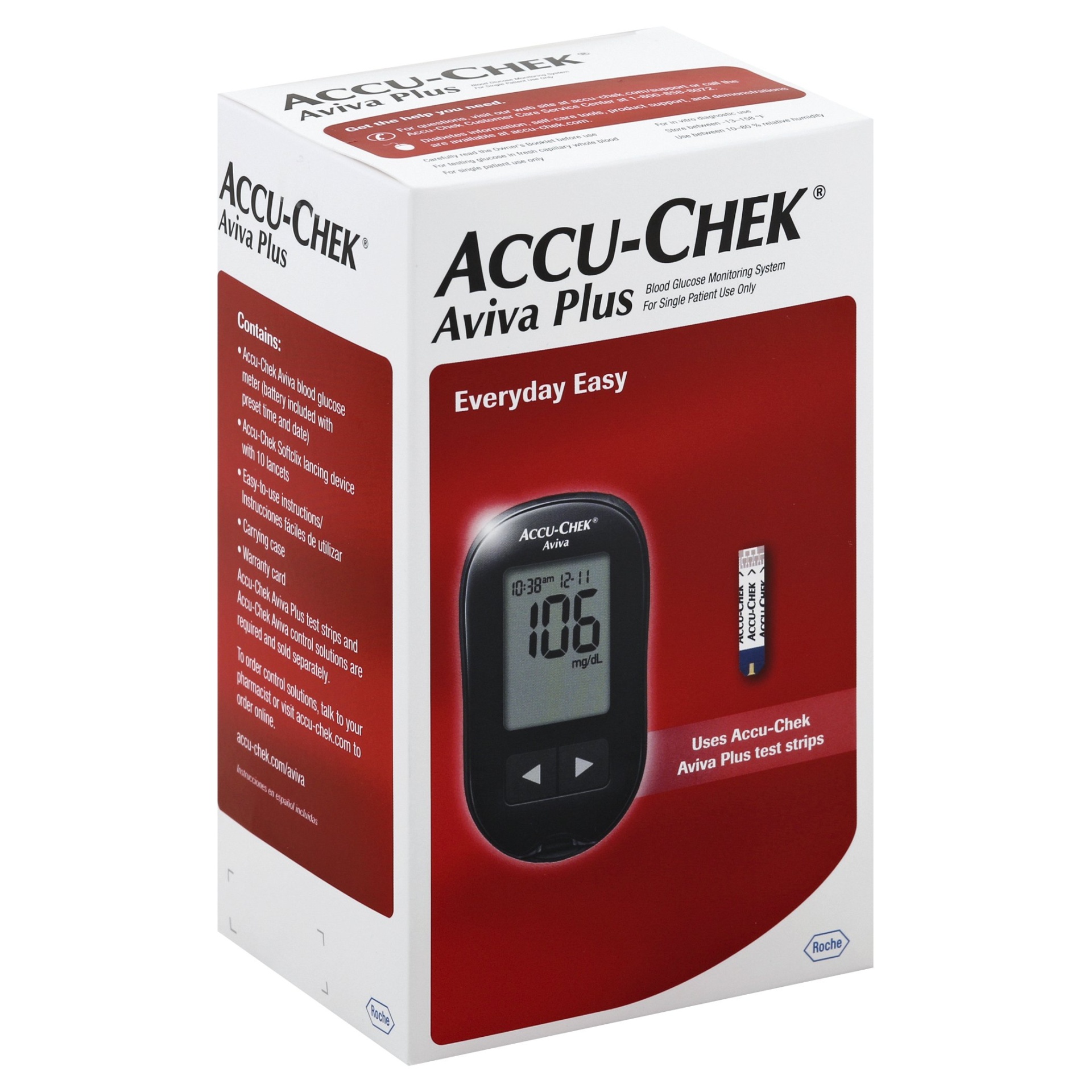 slide 1 of 1, Accu-Chek Aviva Plus Blood Glucose Monitoring System, 1 ct