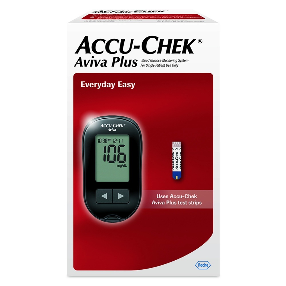 slide 1 of 1, Accu-Chek Aviva Plus Blood Glucose Monitoring System, 1 ct