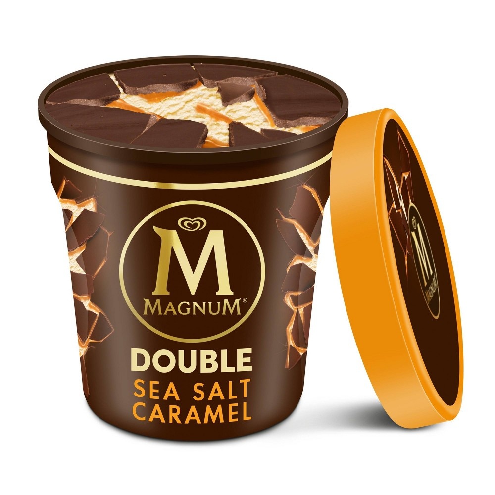 slide 2 of 4, Magnum Ice Cream Tub Double Sea Salt Caramel, 14.8 oz, 14.8 oz