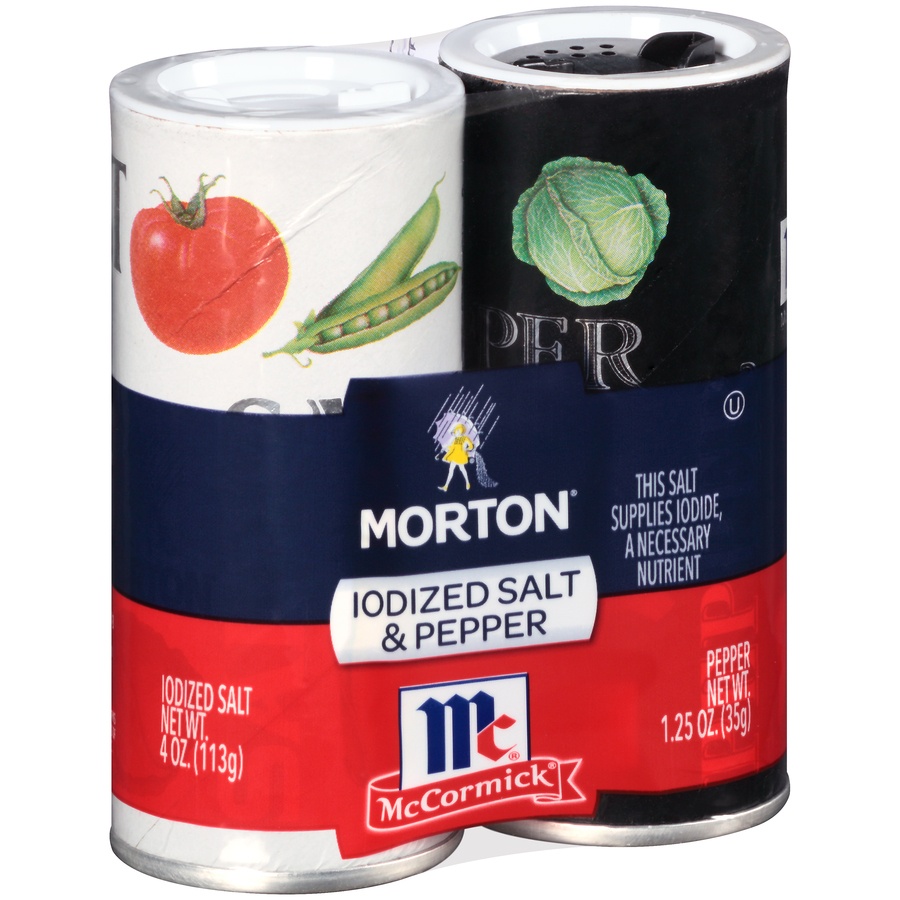 Morton Iodized Salt & Pepper Shakers - 5.25oz : Target