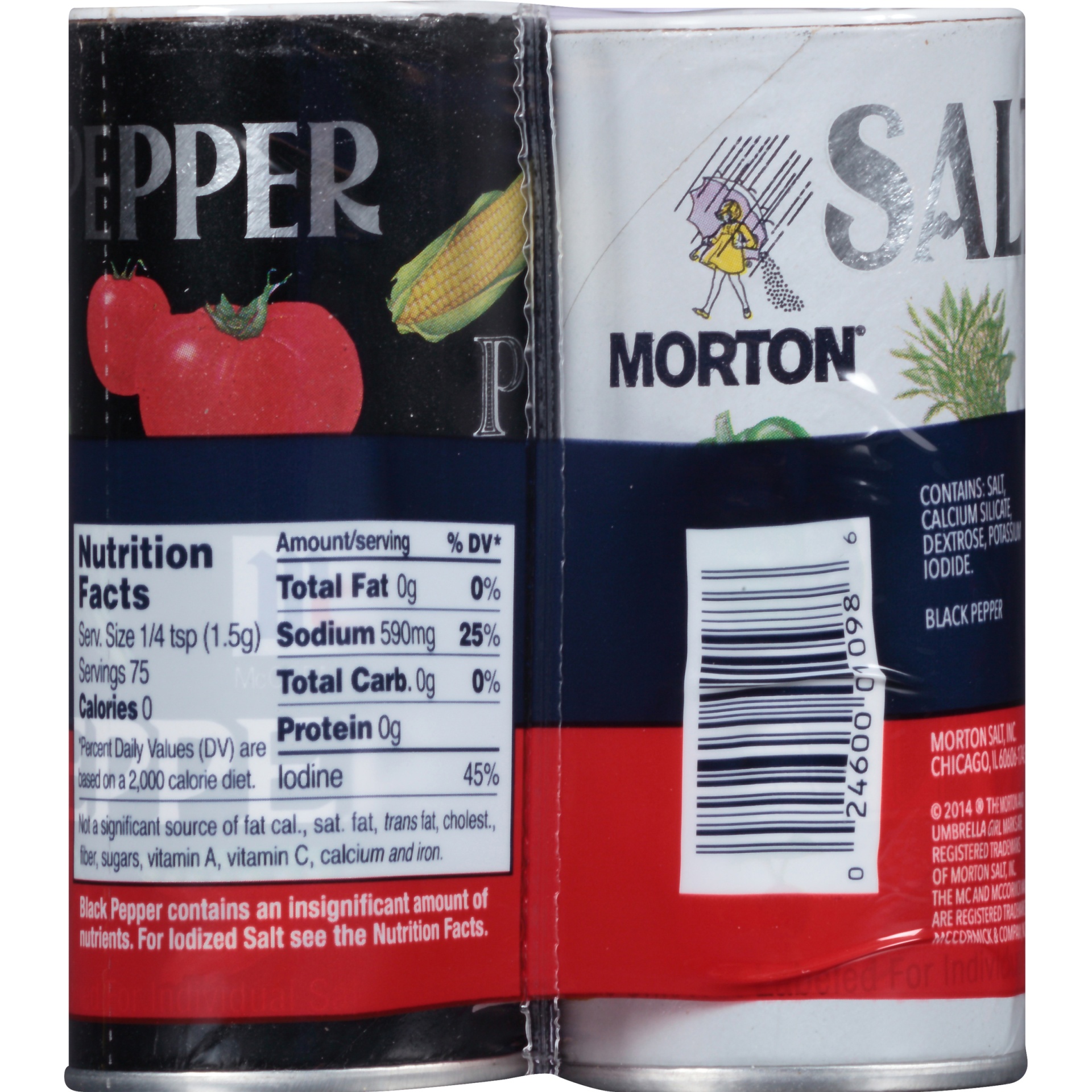 slide 5 of 8, Morton Iodized Salt & Mccormick Pepper Variety Pack, 5.25 oz