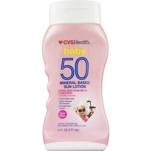 slide 1 of 1, CVS Health Baby Spf 50 Mineral-Based Sun Lotion, 6 Oz, 6 oz