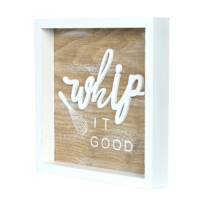 slide 2 of 4, Prinz Whip It Good'' Wood Rev Box Wall Art - Natural'', 8 in x 8 in