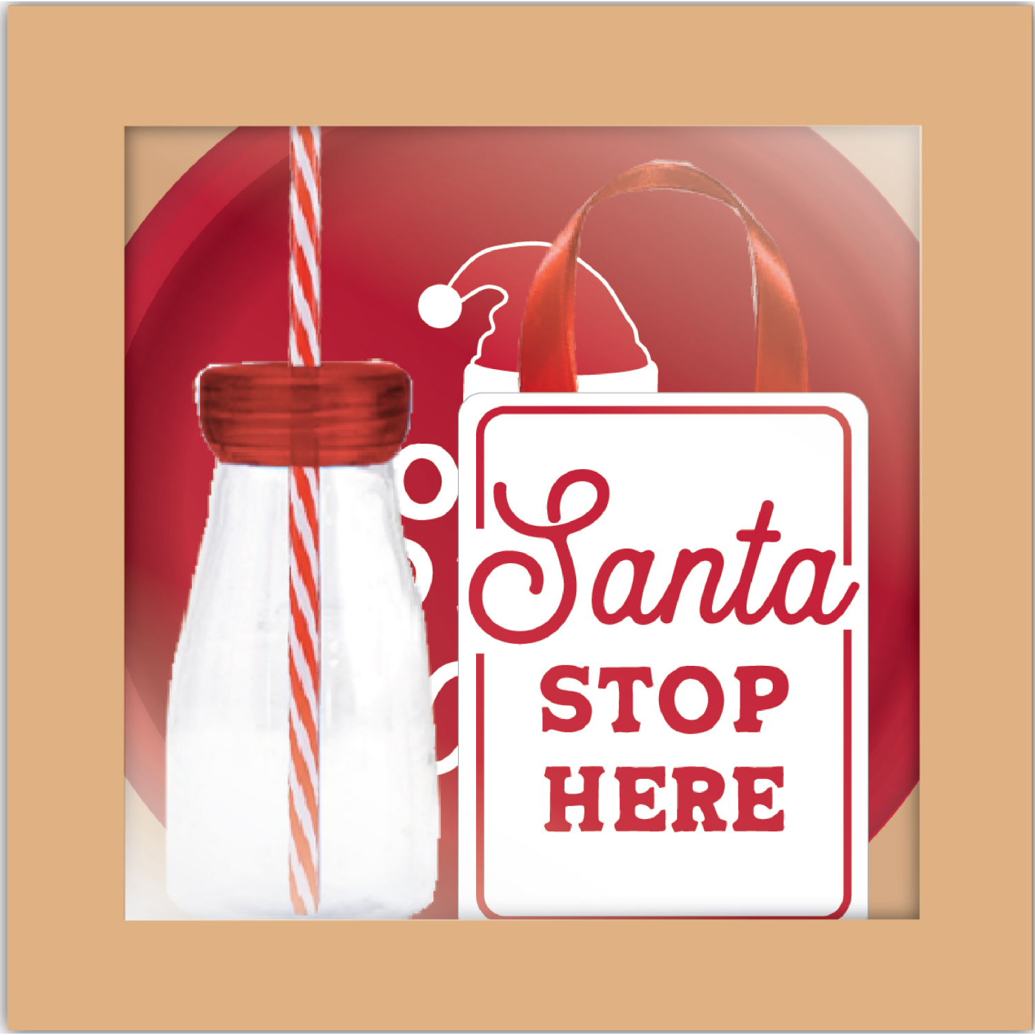 slide 1 of 1, New View Milk And Cookie Boxed Set Red & White, 1 ct