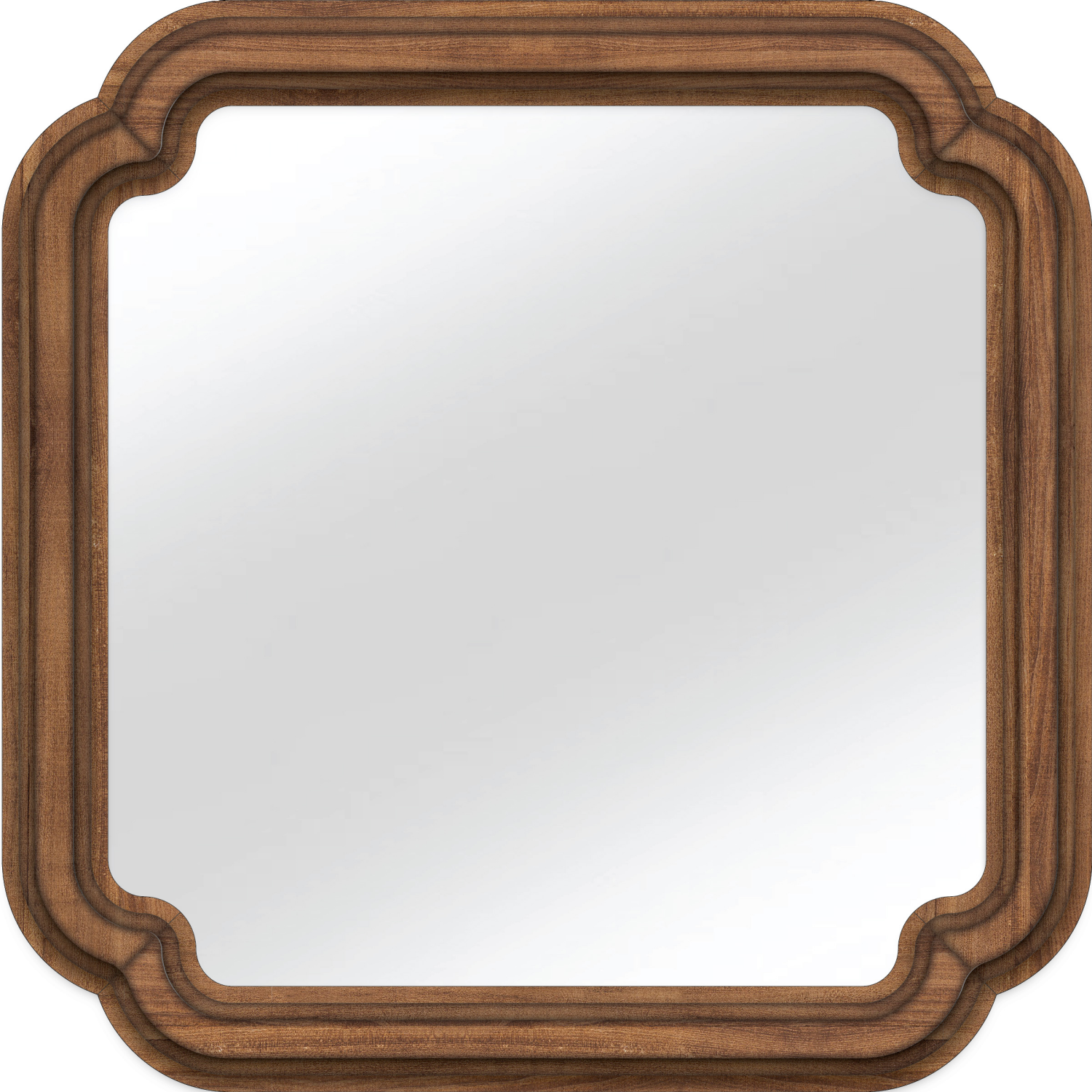 slide 1 of 1, New View Wood Frame Mirror 16x16, 1 ct