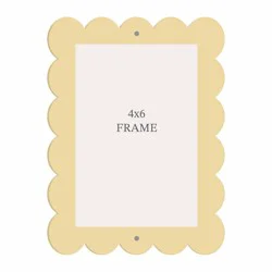New View Wavy Frame Orange 4x6 Inches