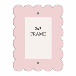 New View Wavy Frame Pink 2x3 Inches