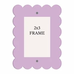 New View Wavy Frame Lavendar 2x3 Inches