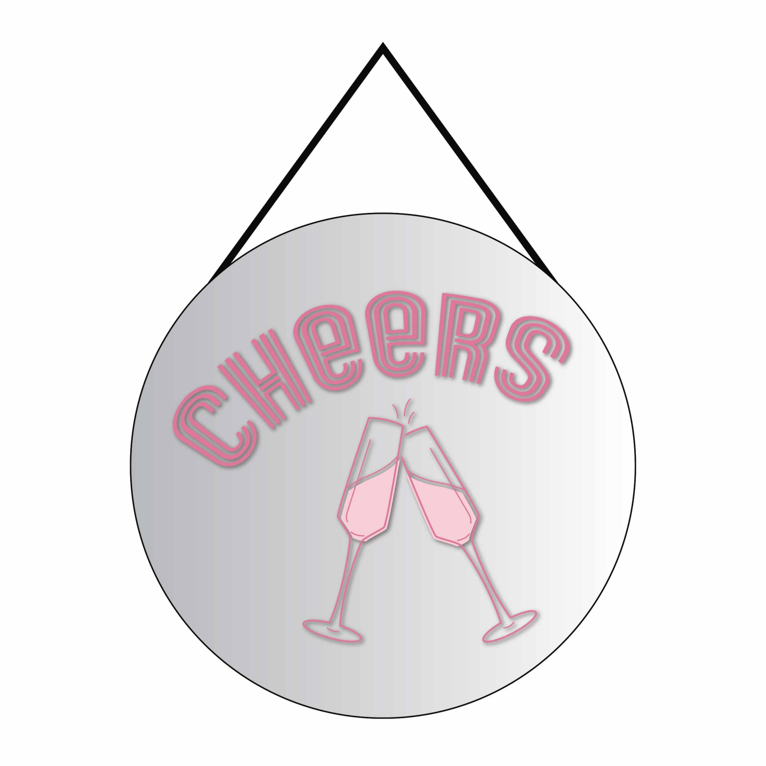 slide 1 of 1, New View Cheers Mirror 6x6, 6 x 6