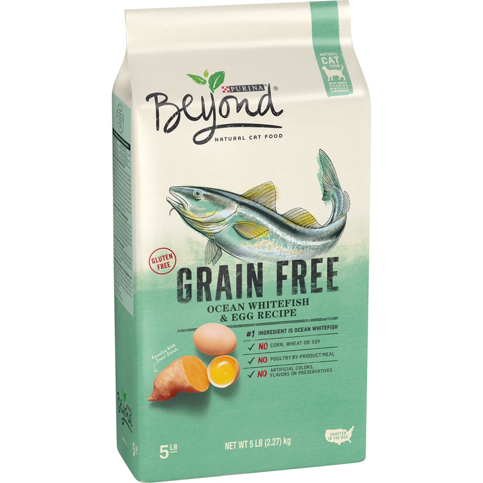 slide 2 of 9, Beyond Purina Beyond Simply Grain Free Probiotics Ocean White Fish & Egg Recipe Adult Premium Dry Cat Food - 5lbs, 