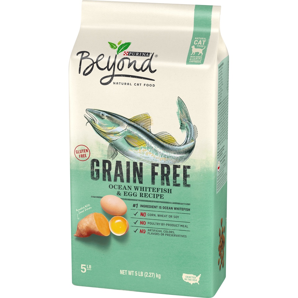 slide 3 of 9, Beyond Purina Beyond Simply Grain Free Probiotics Ocean White Fish & Egg Recipe Adult Premium Dry Cat Food - 5lbs, 