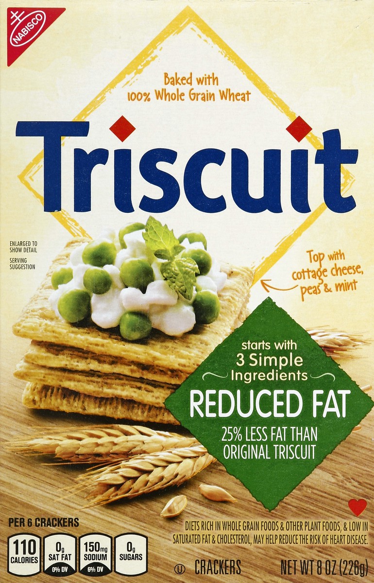 slide 1 of 8, Triscuit Crackers 8 oz, 8 oz