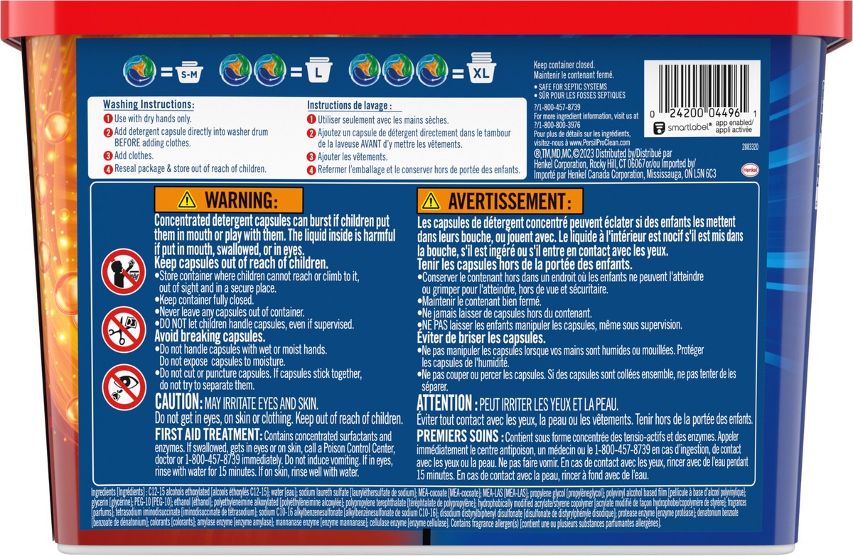 slide 3 of 3, Persil Discs Laundry Detergent Pacs, Oxi, 38 Count, 38 ct