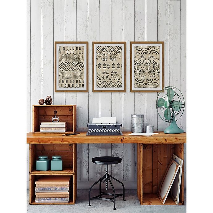 slide 4 of 6, Marmont Hill Pattern Bazaar Framed Triptych Wall Art, 36 in x 18 in