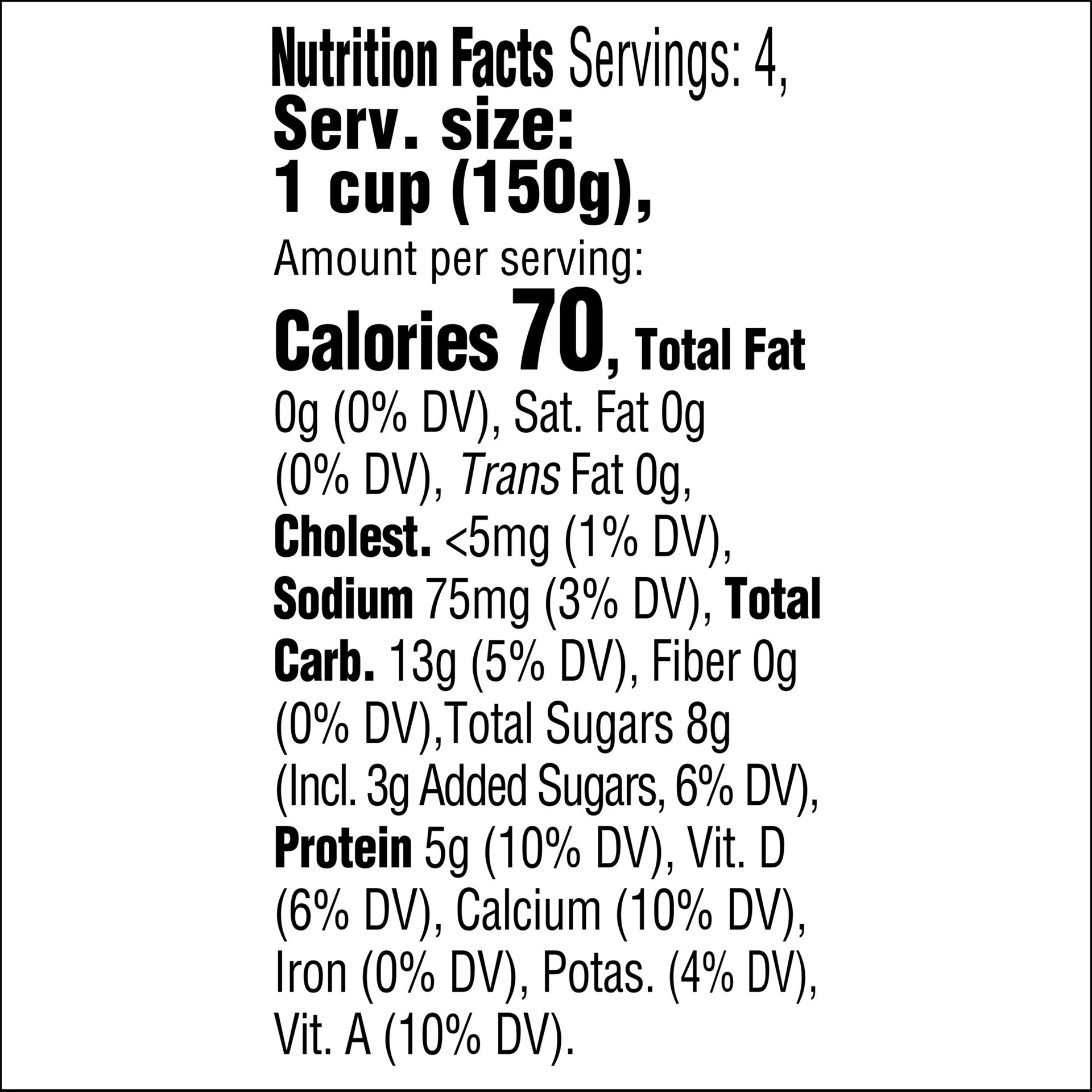 slide 5 of 5, Light + Fit Dannon Light + Fit Blueberry Original Nonfat Yogurt Pack, 0 Fat and Only 70 Calories, Creamy and Delicious Blueberry Yogurt, 4 Ct, 5.3 OZ Cups, 5.3 oz