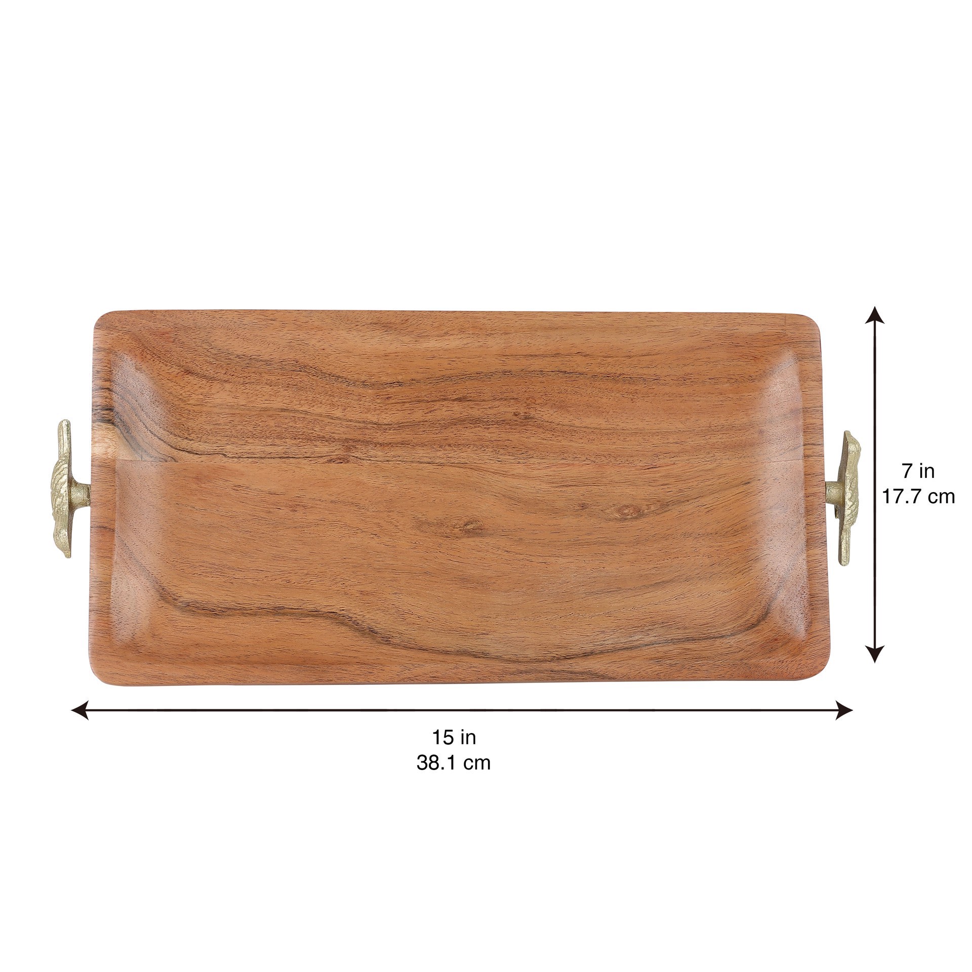 slide 6 of 7, 15" Wood Tabletop Tray By Ashland, 15 in
