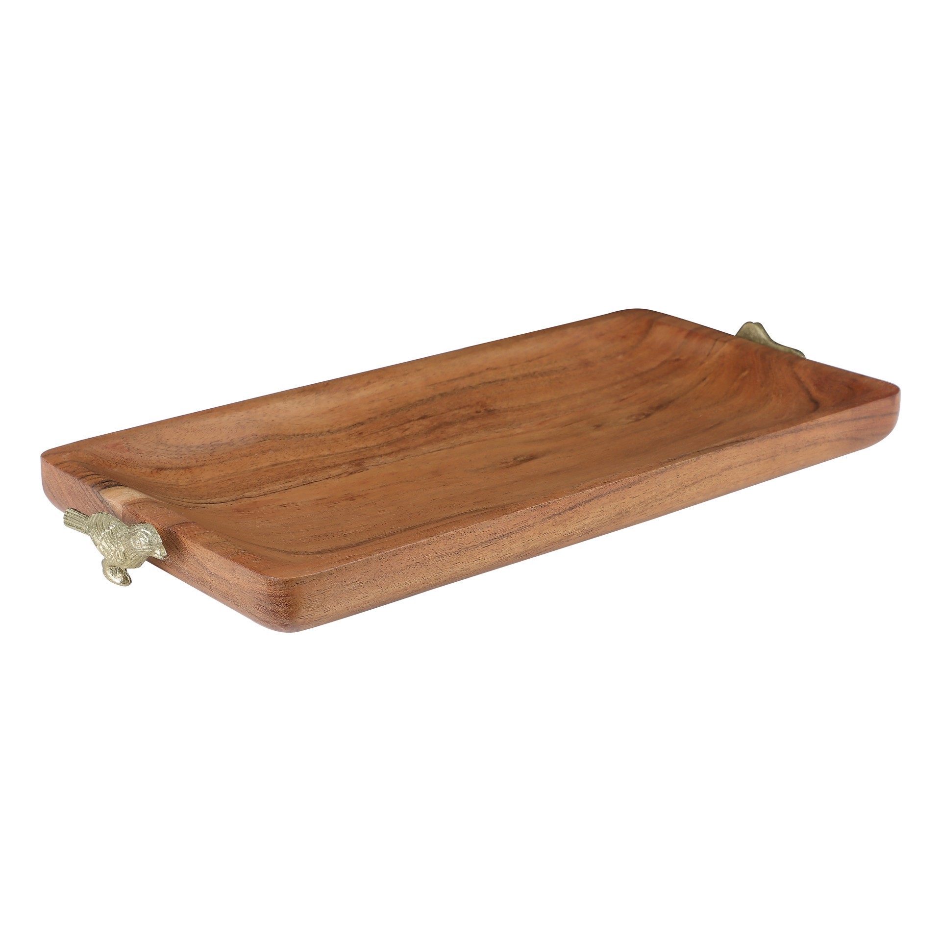 slide 3 of 7, 15" Wood Tabletop Tray By Ashland, 15 in