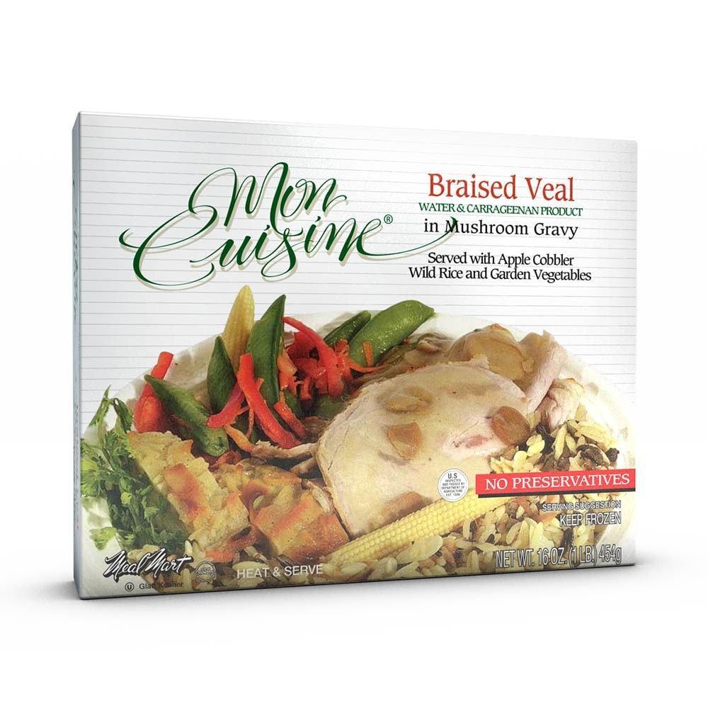 slide 1 of 1, Mon Cuisine Braised Veal In Mushroom Gravy, 16 oz