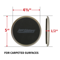 slide 23 of 29, SuperSliders Reusable Carpet Surface Sliders with Hardwood Socks, 4 ct