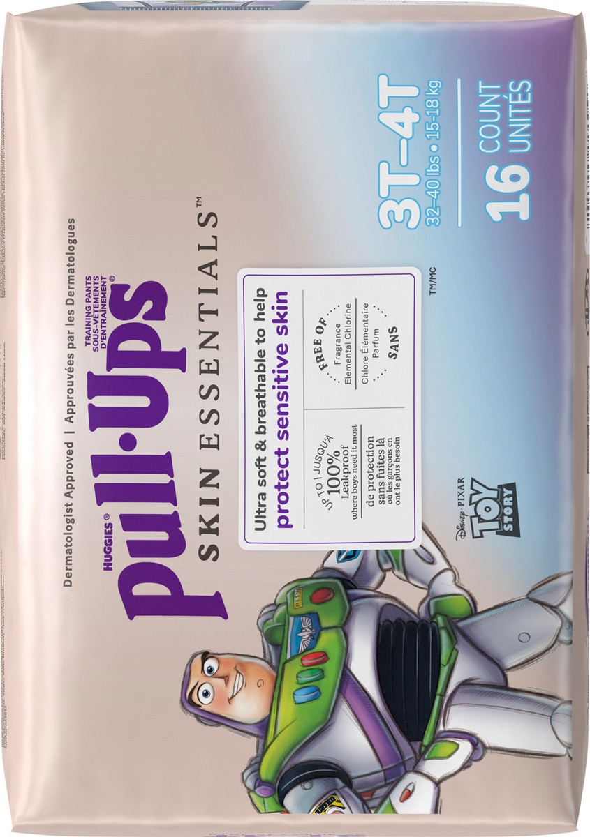 slide 8 of 11, Pull-Ups Boys' Skin Essentials Training Pants, 3T-4T (32-40 lbs), 16 Ct, 16 ct