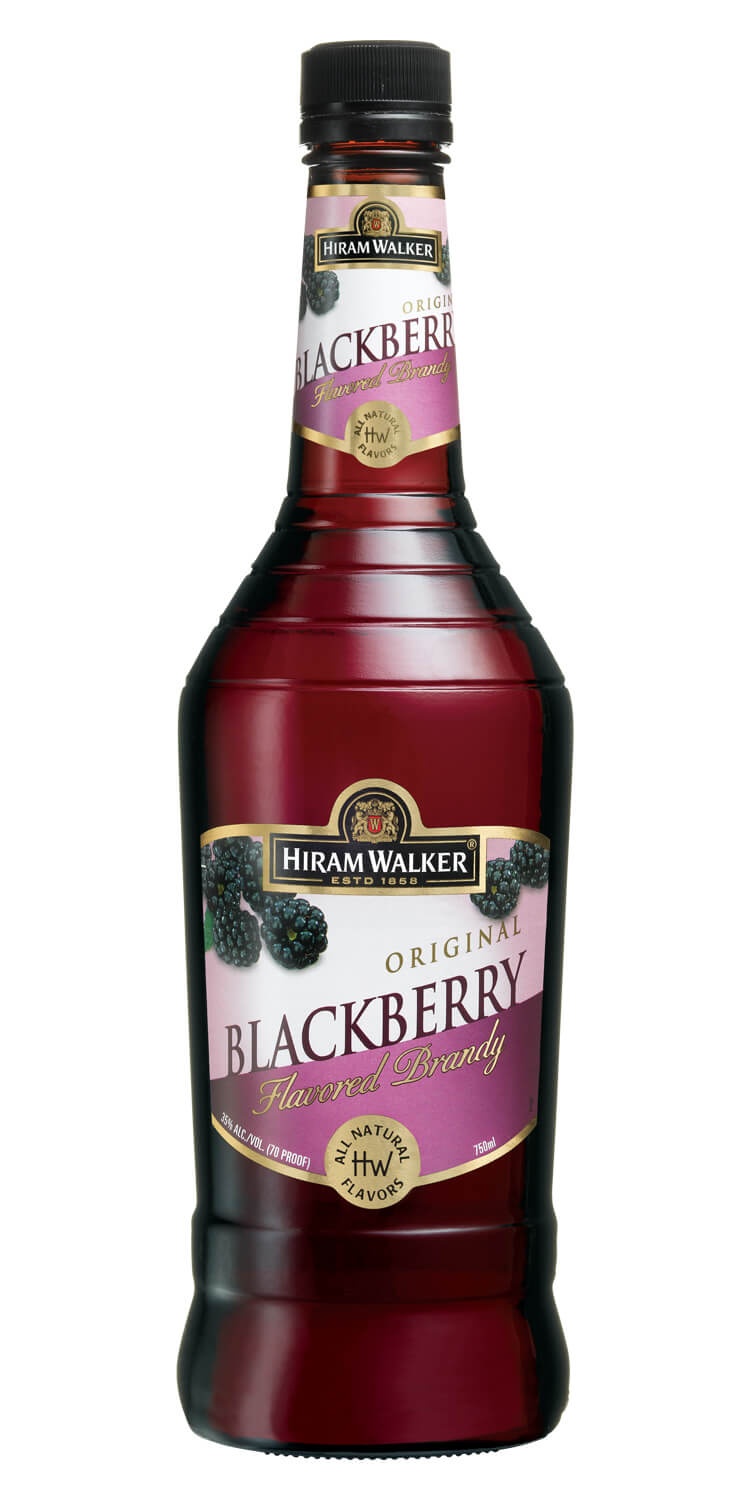 slide 1 of 1, Hiram Walker Original Blackberry Flavored Brandy, 750 ml