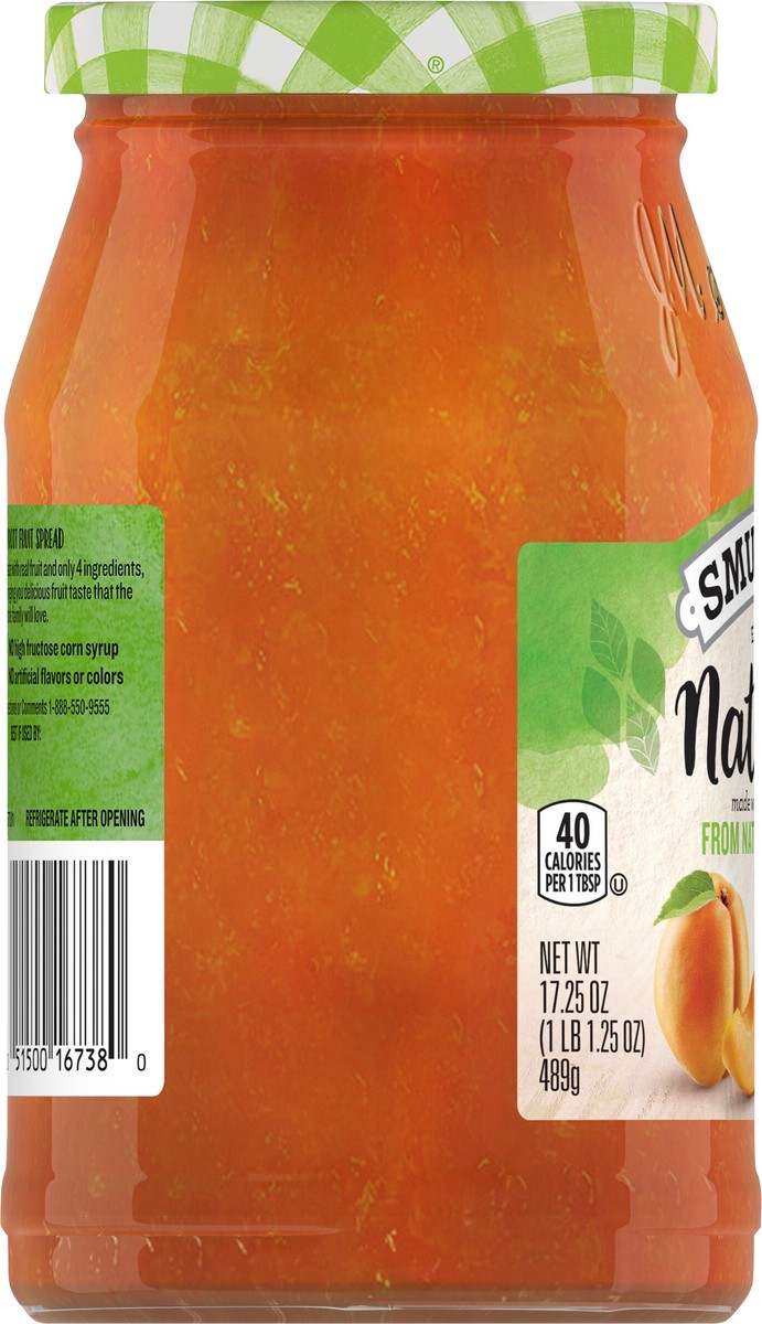 slide 2 of 8, Smucker's Smucker’s Natural Apricot Fruit Spread, 17.25 oz. Jar, 17.25 oz