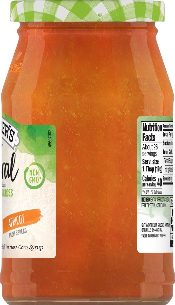 slide 5 of 8, Smucker's Smucker’s Natural Apricot Fruit Spread, 17.25 oz. Jar, 17.25 oz