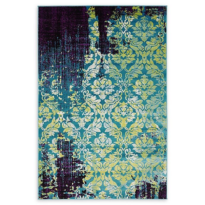 slide 1 of 1, Unique Loom Istanbul Aegean Powerloomed Area Rug - Blue, 4 ft x 6 ft