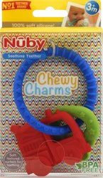 Nuby Chewy Charms Silicone Teether