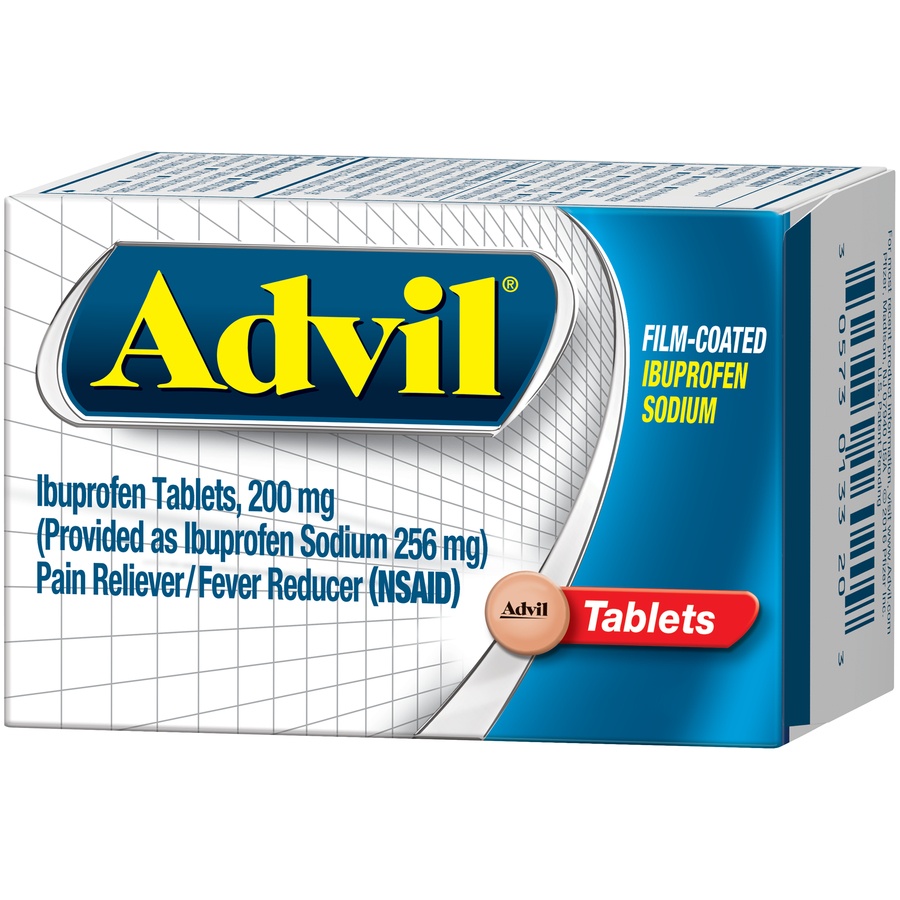 slide 4 of 7, Advil Pain Reliever And Fever Reducer Film Coated Tablets - Ibuprofen (NSAID), 20 ct