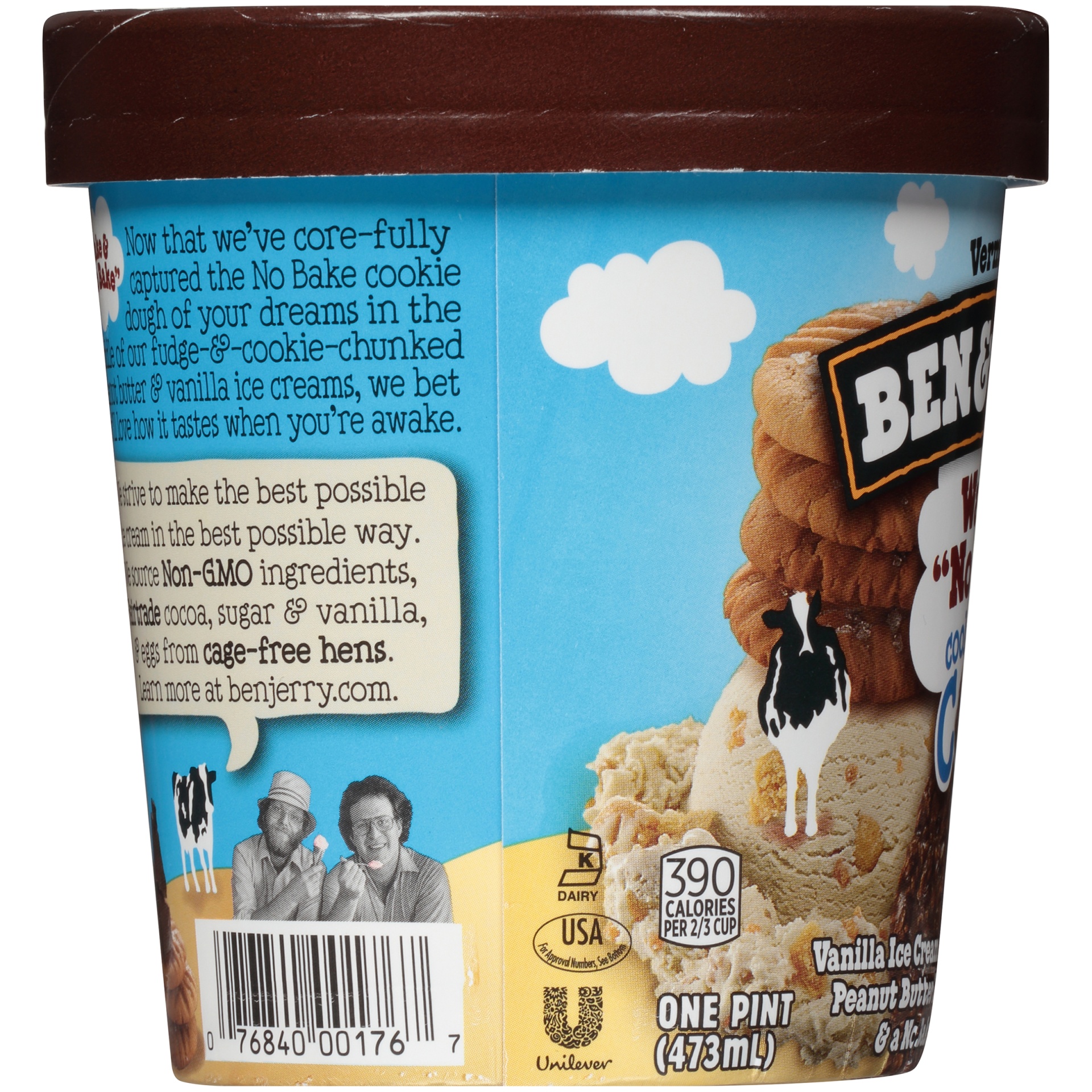 slide 2 of 6, Ben & Jerry's Ben & Jerrys Cookie Dough Wake & No Bake Core Ice Cream, 16 fl oz