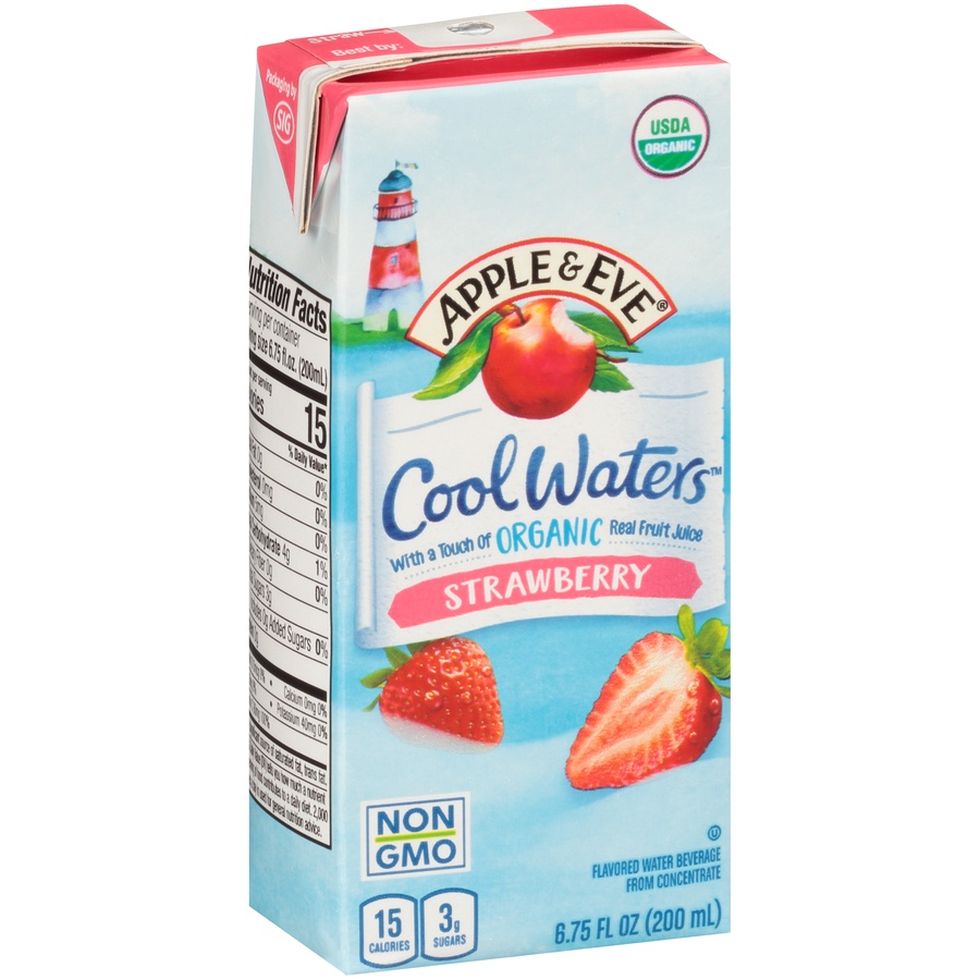 slide 2 of 8, Apple & Eve Cool Waters - Strawberry, 8 ct; 6.75 fl oz