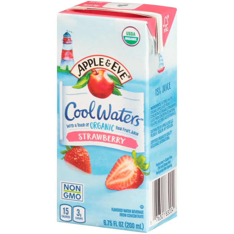 slide 3 of 8, Apple & Eve Cool Waters - Strawberry, 8 ct; 6.75 fl oz