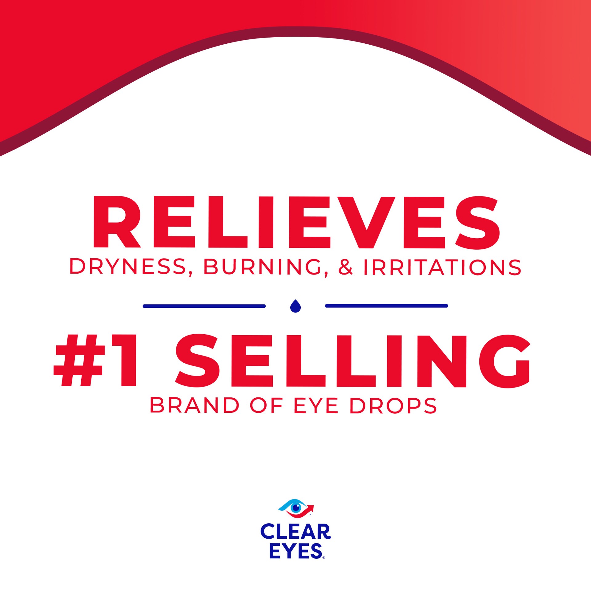 slide 2 of 2, Clear Eyes Redness Relief Eye Drops, 0.5 oz