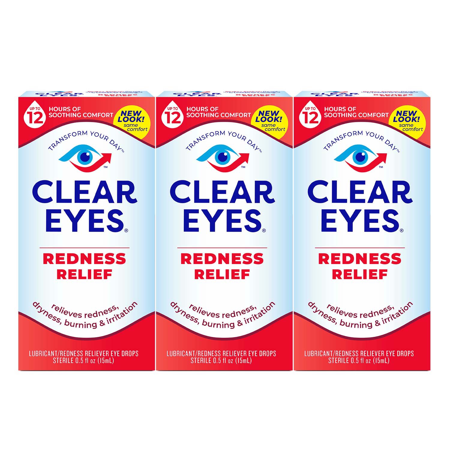 slide 1 of 2, Clear Eyes Redness Relief Eye Drops, 0.5 oz