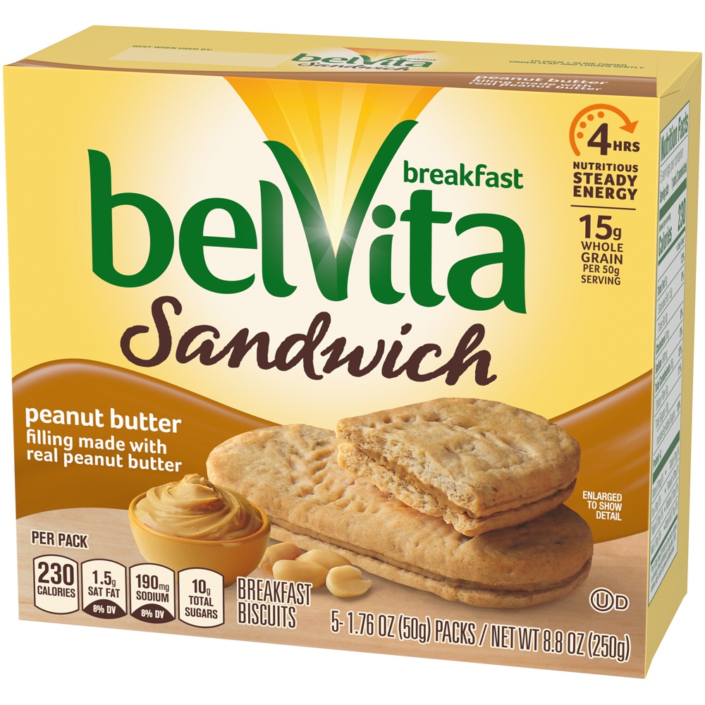 slide 3 of 9, belVita Nabisco Belvita Peanut Butter Breakfast Biscuits, 8.8 oz