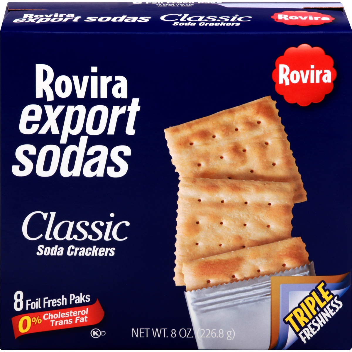 slide 1 of 1, Rovira Export Sodas Classic Crackers, 8 oz