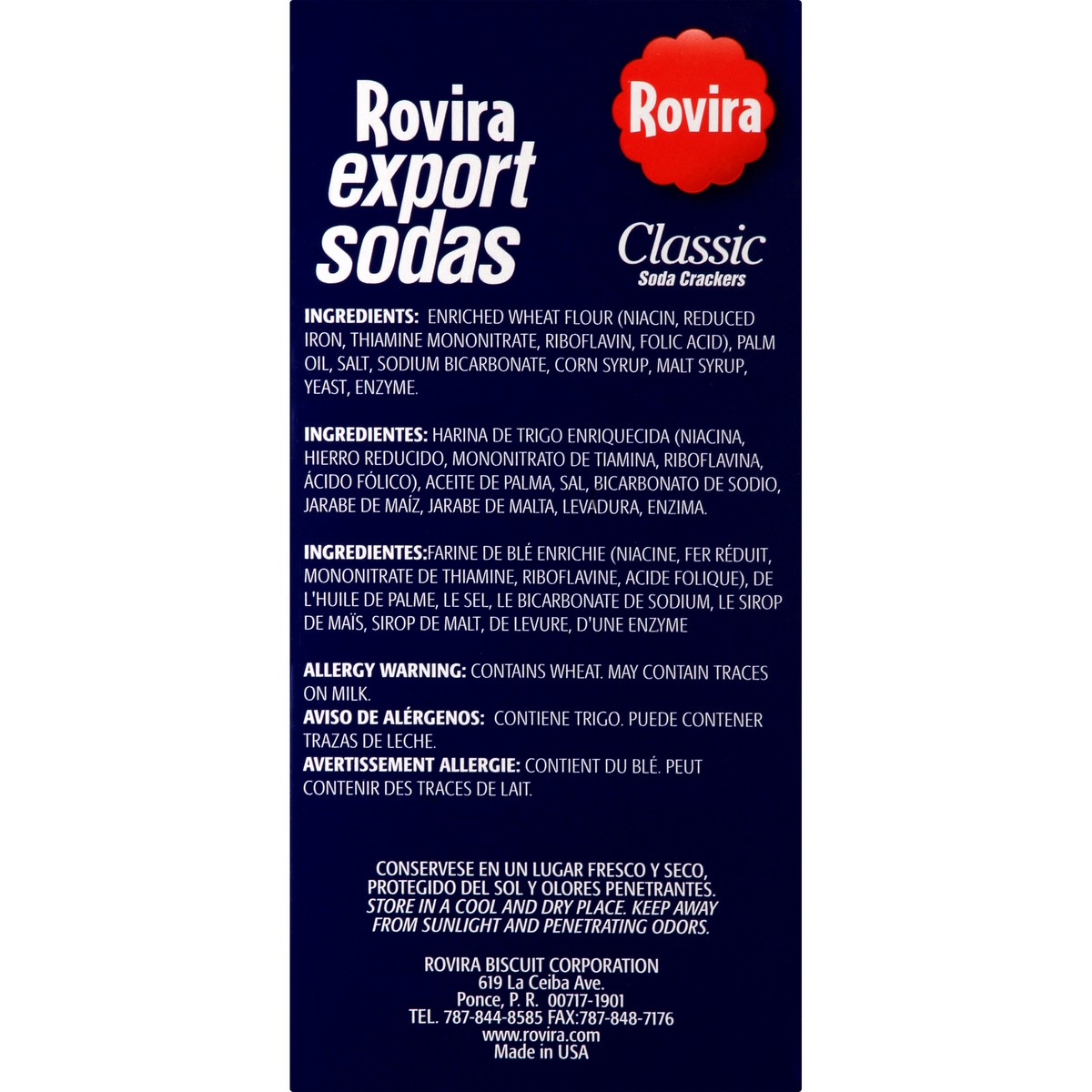 slide 6 of 13, Rovira Export Sodas Classic Crackers, 8 oz