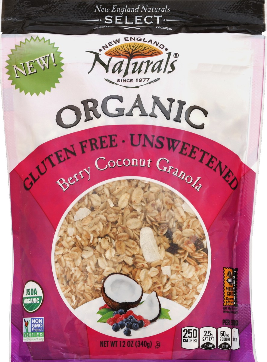 slide 2 of 2, New England Coffee Naturals Granola Unsweetened Berry Coconut, 12 oz