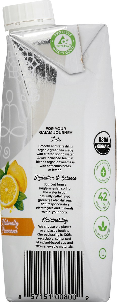 slide 12 of 14, Gaiam Green Tea, Lemon, Organic - 16.9 oz, 16.9 oz