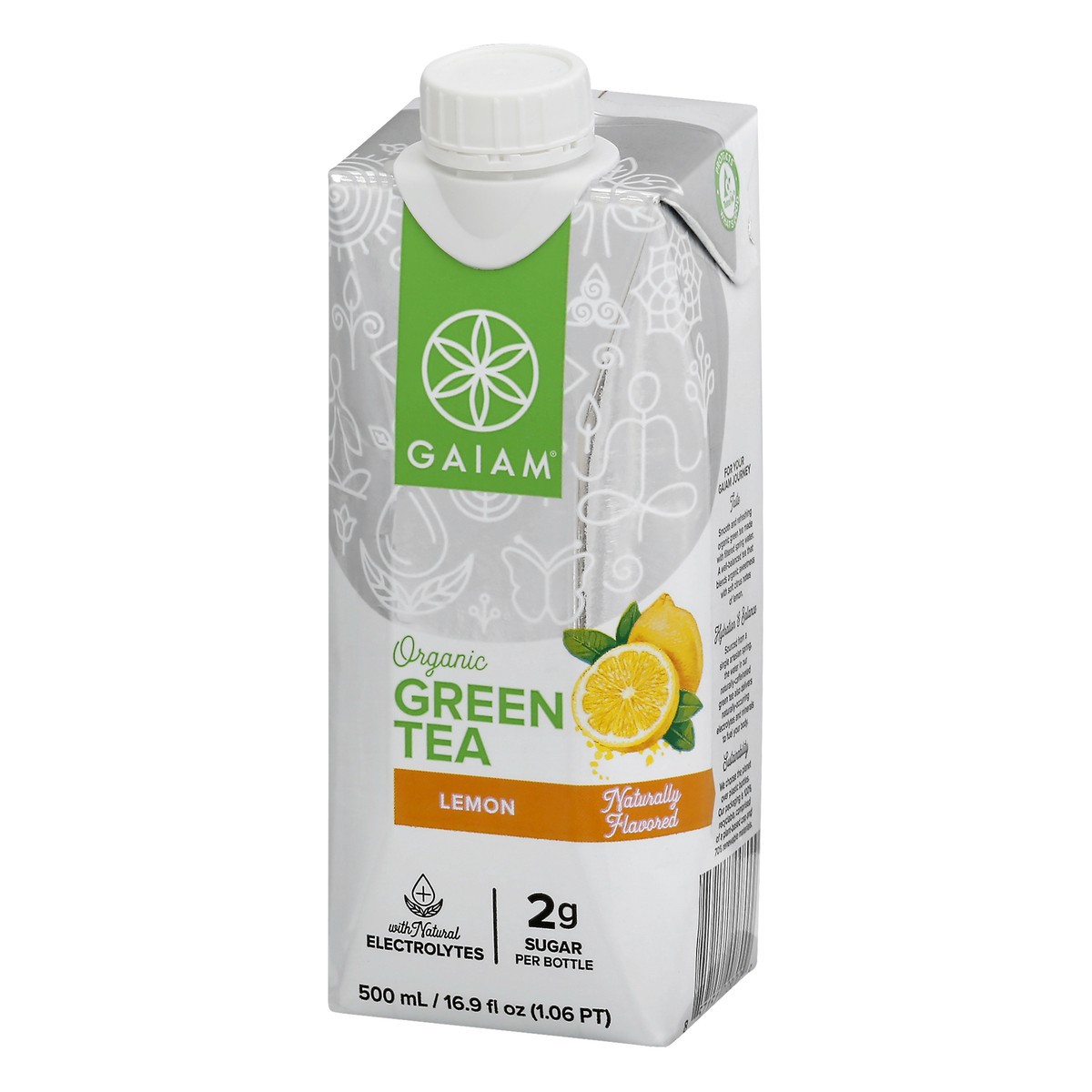 slide 13 of 14, Gaiam Green Tea, Lemon, Organic - 16.9 oz, 16.9 oz