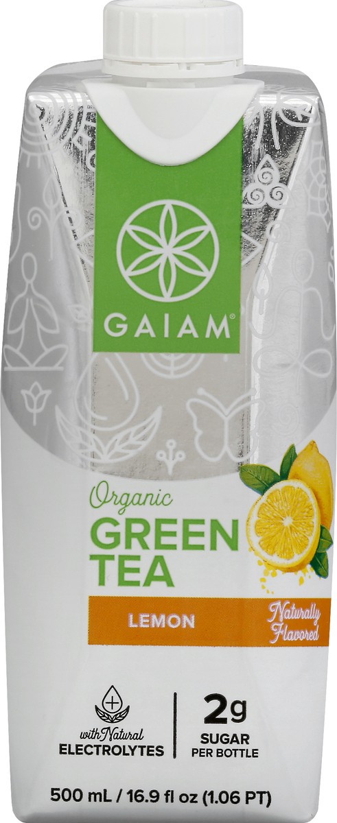 slide 11 of 14, Gaiam Green Tea, Lemon, Organic - 16.9 oz, 16.9 oz