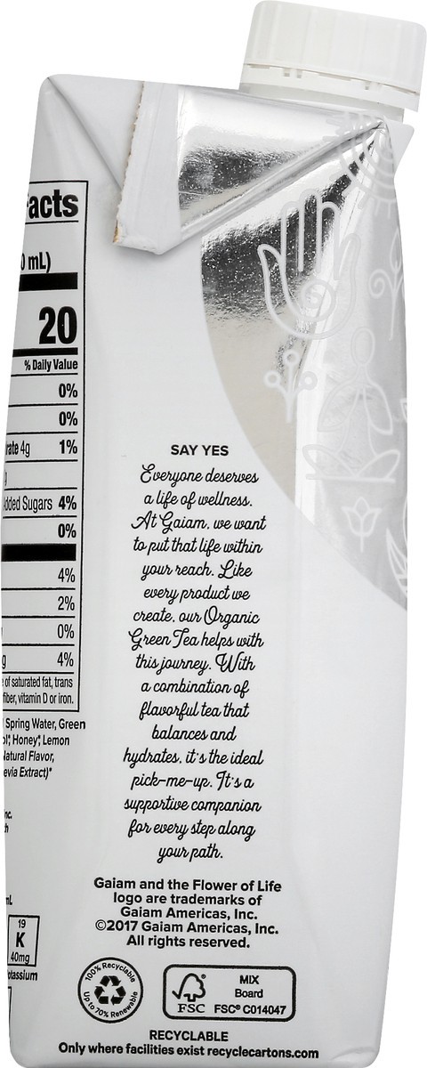 slide 8 of 14, Gaiam Green Tea, Lemon, Organic - 16.9 oz, 16.9 oz