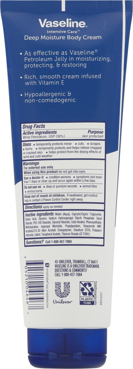 slide 9 of 13, Vaseline Intensive Care Deep Moisture Body Cream 9 oz, 9 oz