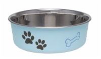 slide 1 of 1, Loving Pets Bella Blue Medium Bowl, 1 ct